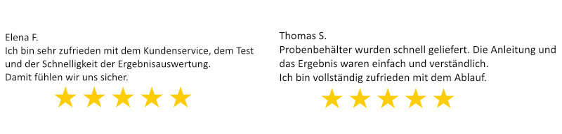 Zufriedene Kunden: Bei Schnelltest-Heimtest wird Wert auf Service gelegt!