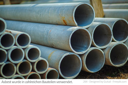 In älteren Rohren wie diesen steckt oft Asbest. Auch in Aachen ist Asbest oft ein Problem.