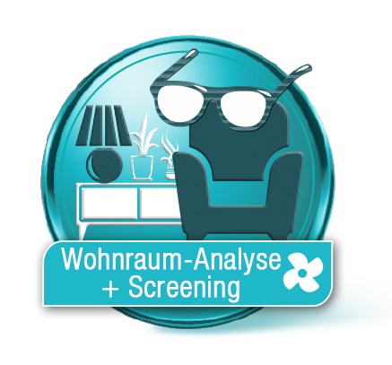 Luftanalyse Wohnraum + Screening