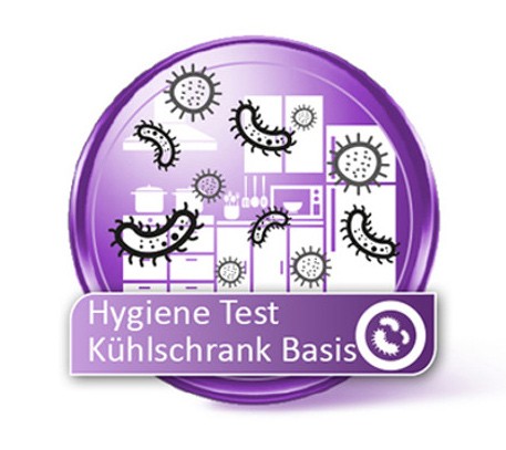 Kühlschrank Hygiene Test auf Bakterien Basis