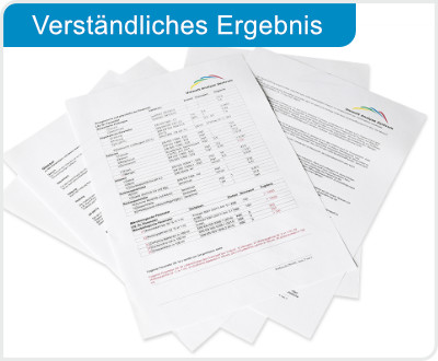 So sieht unser Analyseergebnis für Sie aus!