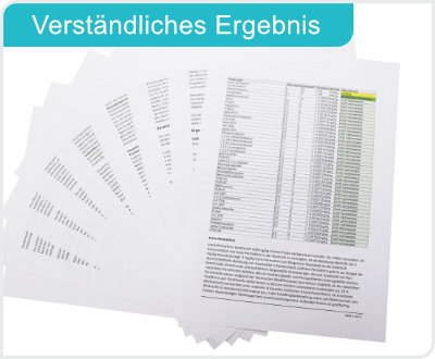So sieht ein Ergebnis der Analyse auf Holzschutzmittel aus!